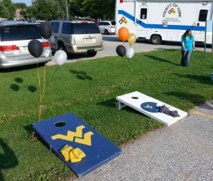 York Suburban Communities That Care Alliance had a bean bag toss at the Spring Garden National Night Out event.
