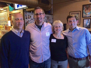 Four of the YSEF Board members enjoying the afternoon at Holy Hound Taproom are (left to right) Dustin Boeckel, Mac Brillhart, Cathy Shaffer and Justin Leber.