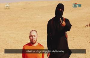 This is a photo of an ISIS member cutting off a reporters head. Found at http://www.google.com/search?q=ISIS&biw=1366&bih=657&tbm=isch&source=lnms&sa=X&ei=Vd2BVL70PIeUNqirgqgD&ved=0CAgQ_AUoAw&surl=1&safe=active&ssui=on#facrc=_&imgdii=_&imgrc=5iEnJdcqz1DYfM%253A%3BO7Z3nRTZr7z2TM%3Bhttp%253A%252F%252Fassets.nydailynews.com%252Fpolopoly_fs%252F1.1925835!%252Fimg%252FhttpImage%252Fimage.jpg_gen%252Fderivatives%252Farticle_970%252Fisis-7.jpg%3Bhttp%253A%252F%252Fwww.nydailynews.com%252Fnews%252Fworld%252Fobama-vows-degrade-destroy-isis-steven-sotloff-execution-article-1.1925836%3B970%3B632