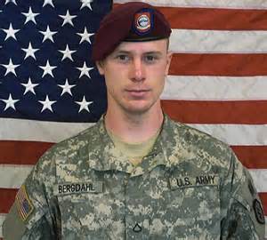 Bowe Bergdahl in his uniform because going to Afghanistan.